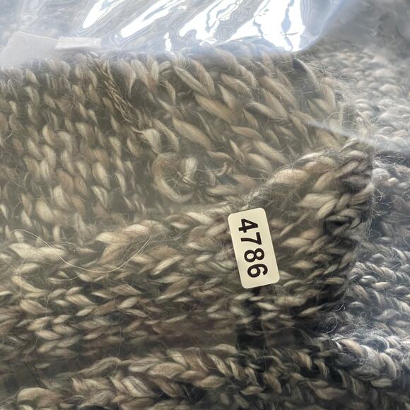 J Jill Pure Jill Long Cardigan Sweater Womens Large Gray Chunky Knit Wool Alpaca - Picture 15 of 15